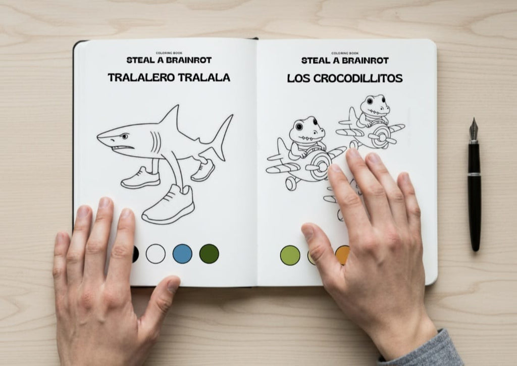 Coloring book "Steal a Brainrot"