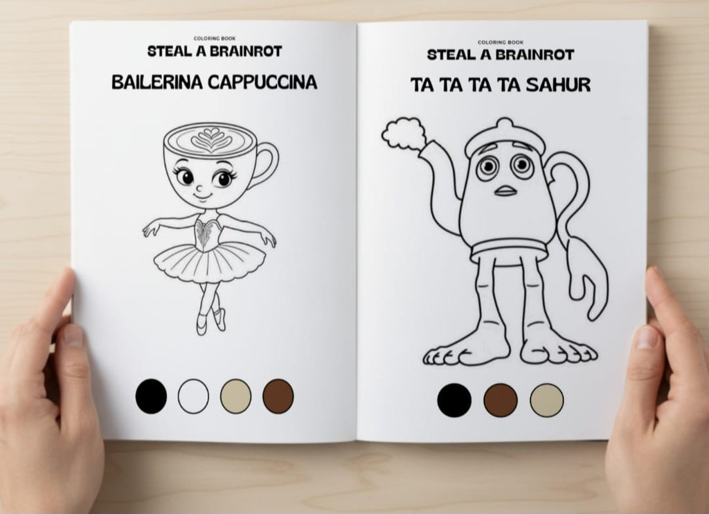 Coloring book "Steal a Brainrot"